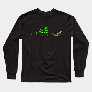 Plant evolution, seedling to salad Long Sleeve T-Shirt